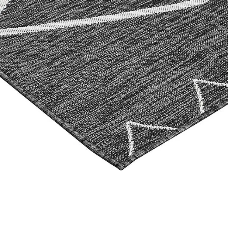 Kirklands Home Connected Diamond Outdoor Area Rug, 8x10 Gray