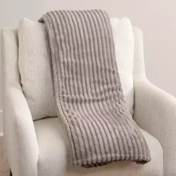 Blankets & Throws>Kirklands Home Corduroy Berber Throw Gray