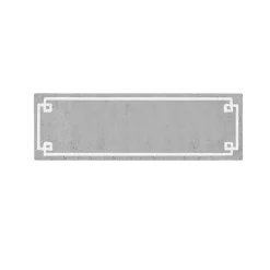 Kirklands Home Cotton Tufted Bath Runner with Border Gray Sale
