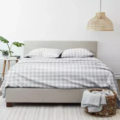 Kirklands Home Gray Country Plaid 3-pc. Twin Sheet Set Outlet