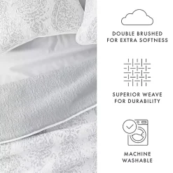 Kirklands Home Gray Damask Reversible 2-pc. Twin Quilt Set Online