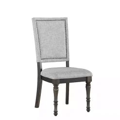 Kirklands Home Dawson Upholstered Dining Chairs, Set of 2 Gray Hot