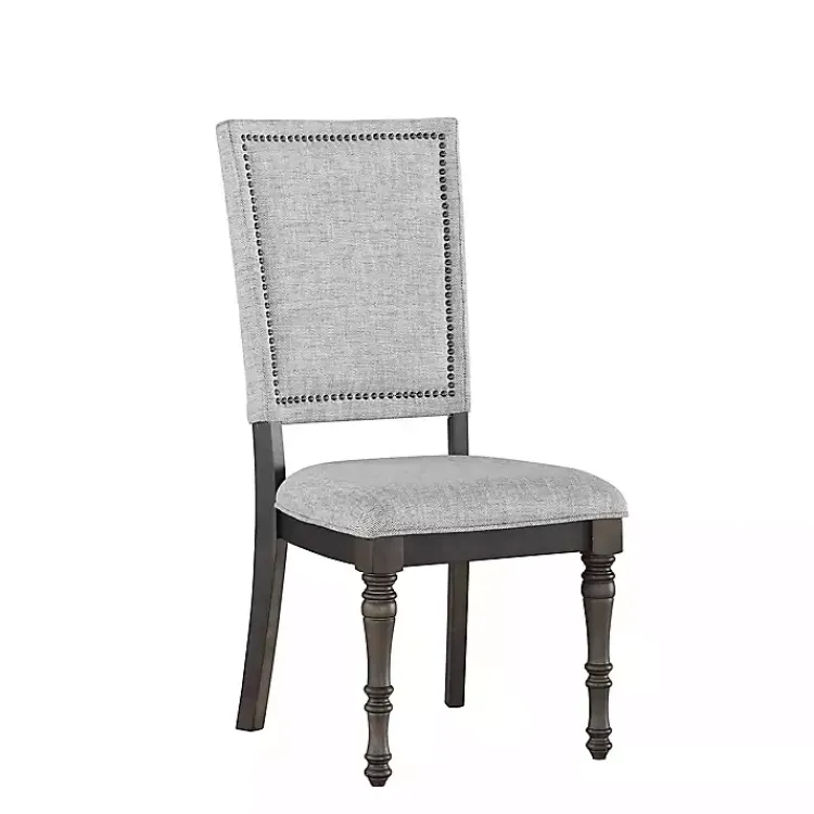 Kirklands Home Dawson Upholstered Dining Chairs, Set of 2 Gray Hot