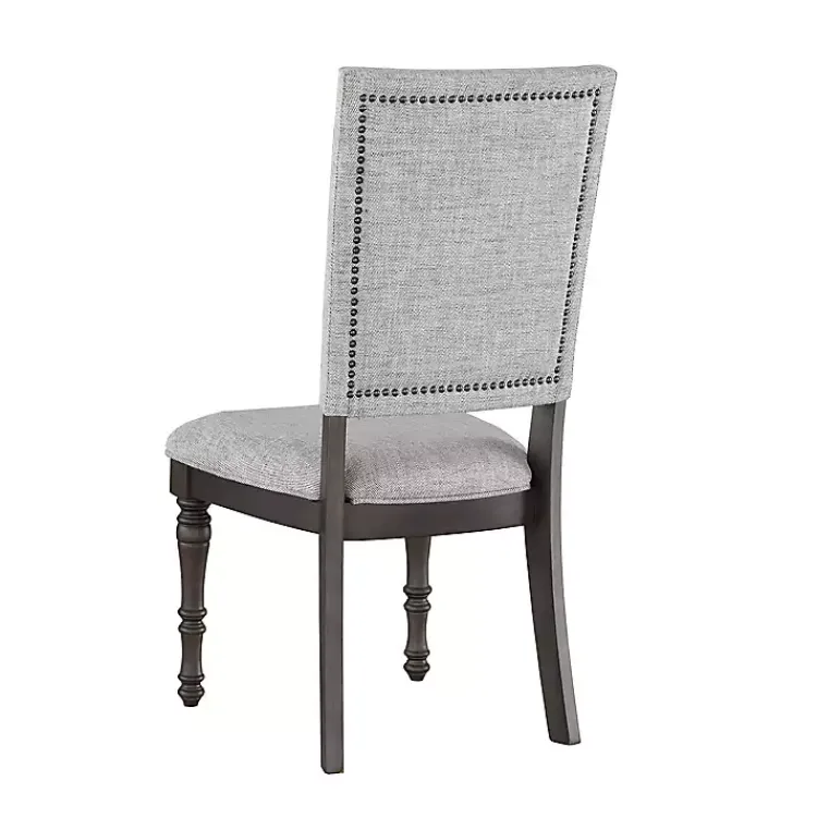 Kirklands Home Dawson Upholstered Dining Chairs, Set of 2 Gray Hot