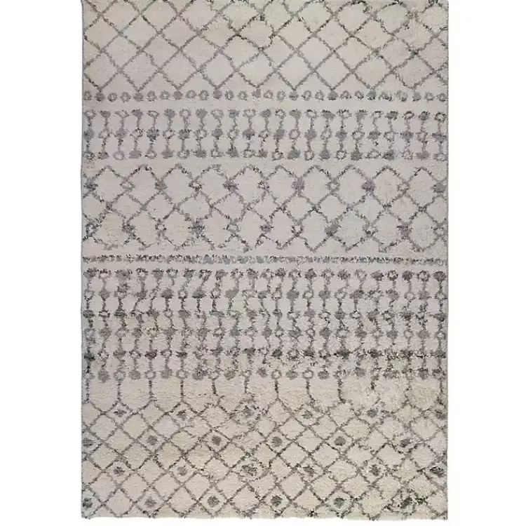 Kirklands Home Diamond Area Rug, 8x10 Gray Online