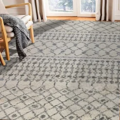 Kirklands Home Diamond Area Rug, 8x10 Gray Online