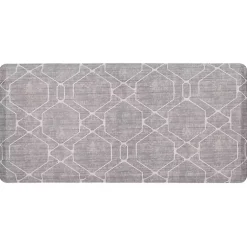 Kirklands Home Diamond Cushioned Kitchen Mat Gray Sale