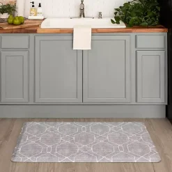 Kirklands Home Diamond Cushioned Kitchen Mat Gray Sale