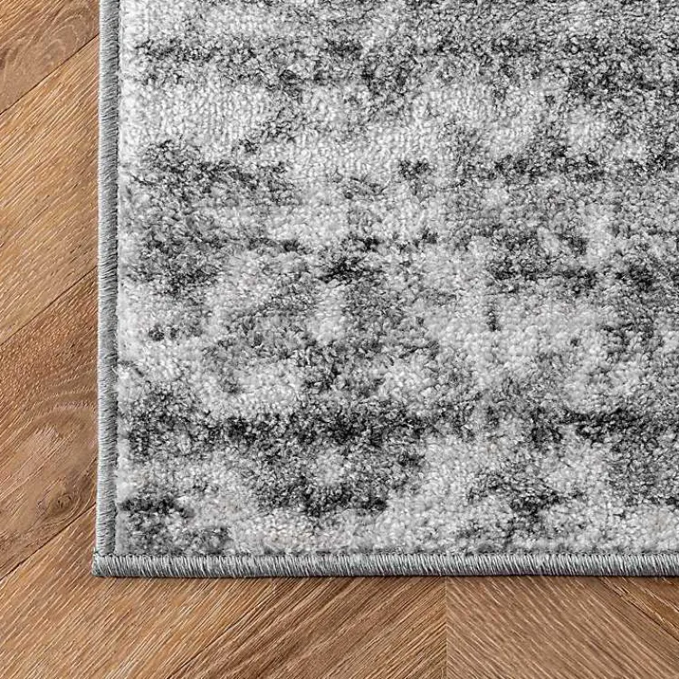Kirklands Home Gray Distressed Power Loomed Area Rug, 8x12 New