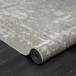 Kirklands Home Distressed Washable Area Rug, 5x7 Gray Online
