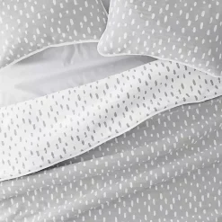Kirklands Home Gray Dotted Reversible 3-pc. Queen Quilt Set Sale