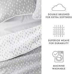 Kirklands Home Gray Dotted Reversible 3-pc. Queen Quilt Set Sale