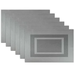 Kirklands Home Double Frame Placemats, Set of 6 Gray Online
