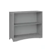 Kirklands Home Gray Double Shelf Wooden Bookcase Best