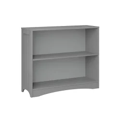 Kirklands Home Gray Double Shelf Wooden Bookcase Best