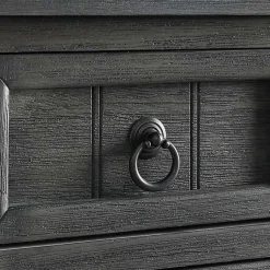 Kirklands Home 3-Drawer Turned Legs Accent Table Gray Clearance