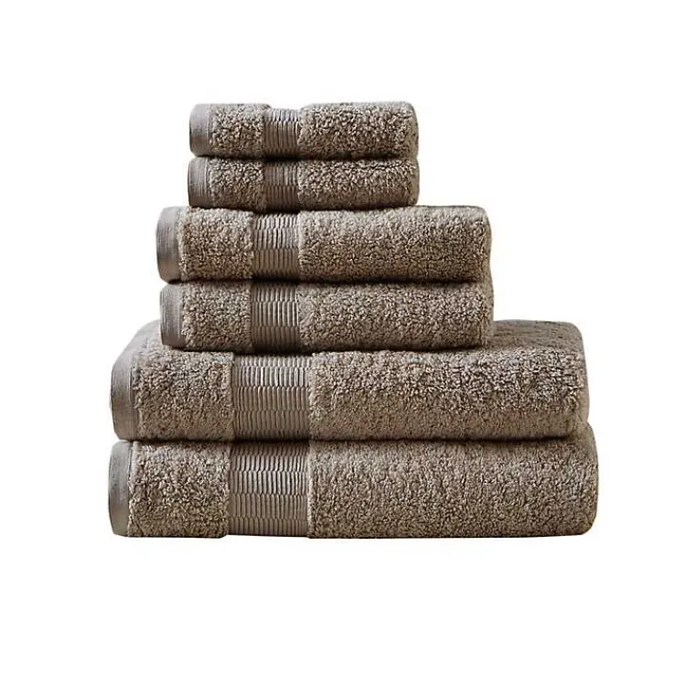 Kirklands Home Egyptian Cotton 6-pc. Towel Set Gray Discount