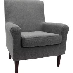 Kirklands Home Ellen Rolled Arms Accent Chair Gray