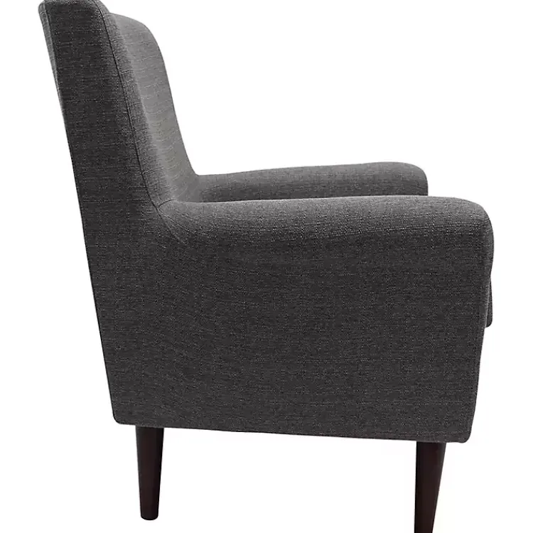Kirklands Home Ellen Rolled Arms Accent Chair Gray