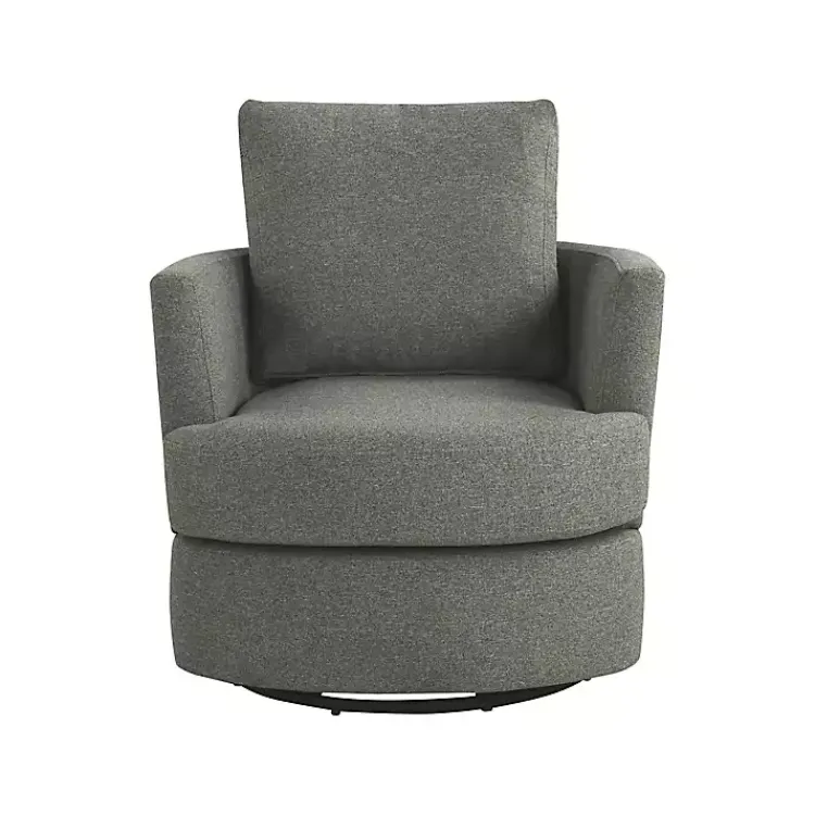 Kirklands Home Elmhurst Swivel Accent Chair Gray Clearance