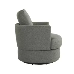 Kirklands Home Elmhurst Swivel Accent Chair Gray Clearance