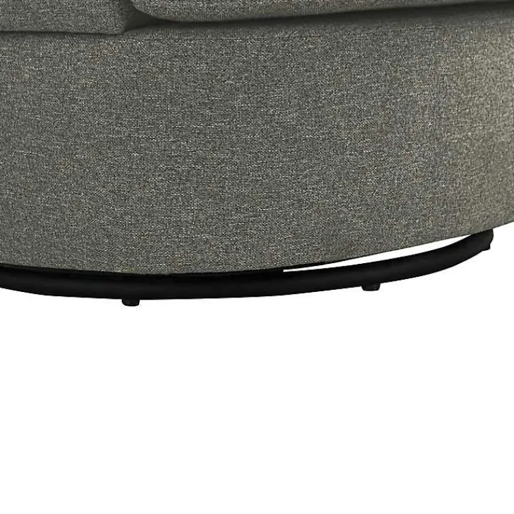 Kirklands Home Elmhurst Swivel Accent Chair Gray Clearance