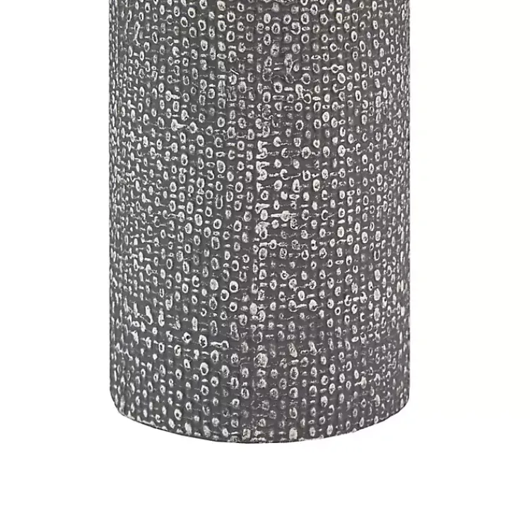 Kirklands Home Embossed Ceramic Bayard Table Lamp Gray Hot