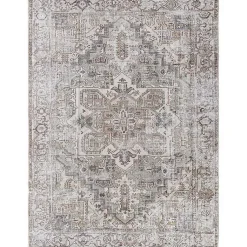 Kirklands Home Faded Embrace Washable Area Rug, 5x7 Gray Discount
