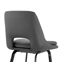 Kirklands Home Faux Leather Carise Swivel Counter Stool Gray Best