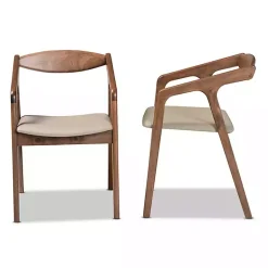 Kirklands Home Faux Leather Harland Dining Chairs, Set of 2 Gray Sale