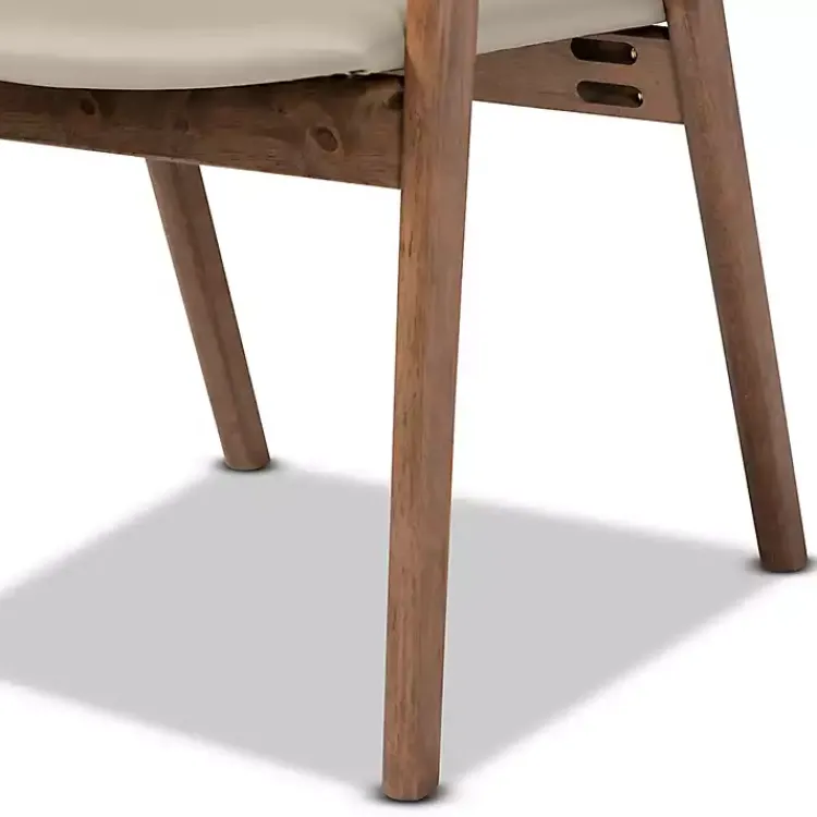 Kirklands Home Faux Leather Harland Dining Chairs, Set of 2 Gray Sale