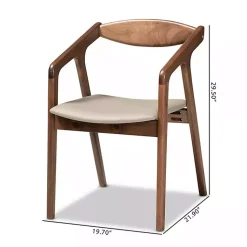 Kirklands Home Faux Leather Harland Dining Chairs, Set of 2 Gray Sale