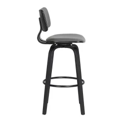 Kirklands Home Faux Leather Pico Swivel Counter Stool Gray Discount
