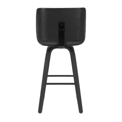 Kirklands Home Faux Leather Tyler Swivel Bar Stool Gray Outlet
