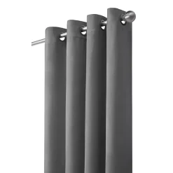Kirklands Home Faux Suede Blackout Curtain Panel, 63 in. Gray Outlet