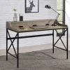 Kirklands Home Gray Finish X Frame Wooden Hinged Top Desk Online
