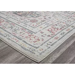 Kirklands Home Gray Flaxen Sundara Gabriel Area Rug, 5x7 Clearance