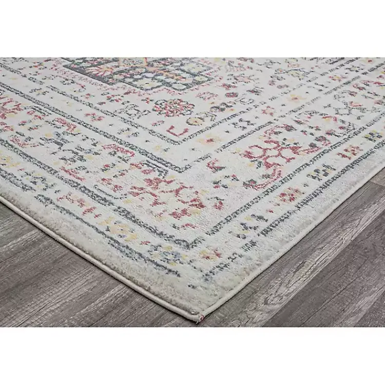Kirklands Home Gray Flaxen Sundara Gabriel Area Rug, 5x7 Clearance