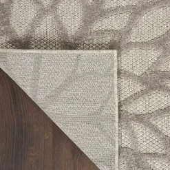 Kirklands Home Floral Burst Outdoor Area Rug, 7x10 Gray Hot