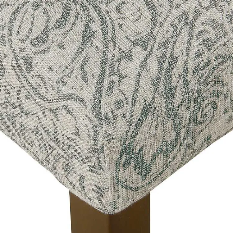 Kirklands Home Floral Parsons Dining Chairs, Set of 2 Gray