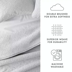 Kirklands Home Floral Stitch 3-pc. King Quilt Set Gray Online