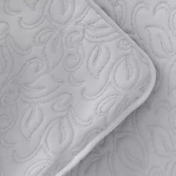 Kirklands Home Floral Stitch 2-pc. Twin Quilt Set Gray Discount