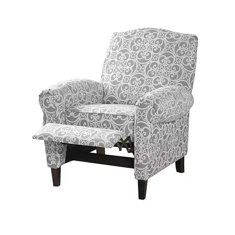 Kirklands Home Fretwork Orville Recliner Gray