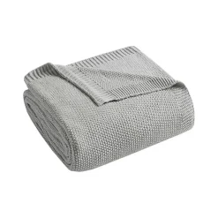 Blankets & Throws>Kirklands Home Full/Queen Rylan Knit Blanket Gray