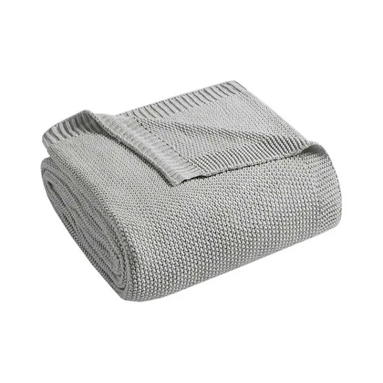Blankets & Throws>Kirklands Home Full/Queen Rylan Knit Blanket Gray