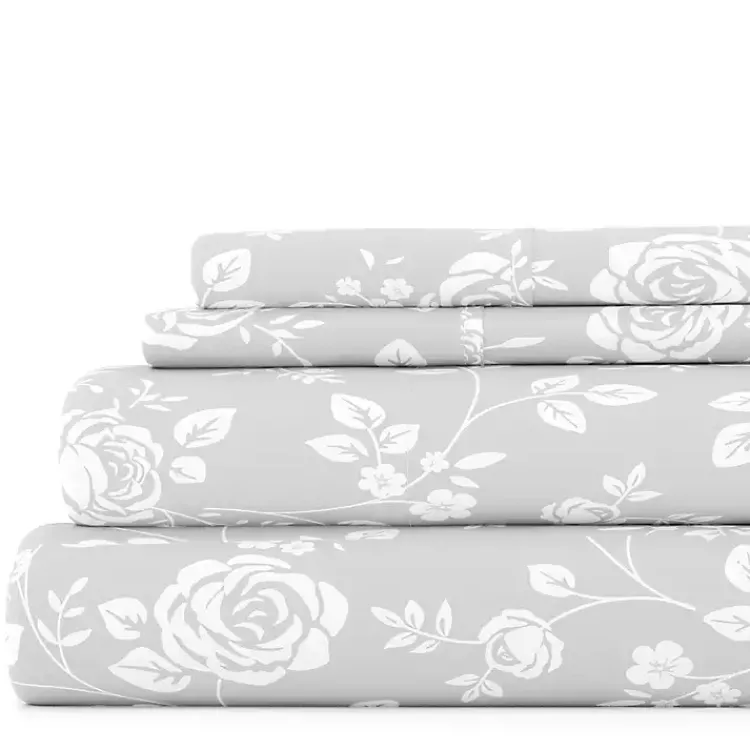 Kirklands Home Garden 4-pc. California King Sheet Set Gray Online