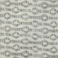 Kirklands Home Gray Geo Stripes Tassel Fringe Area Rug, 5x7 Hot