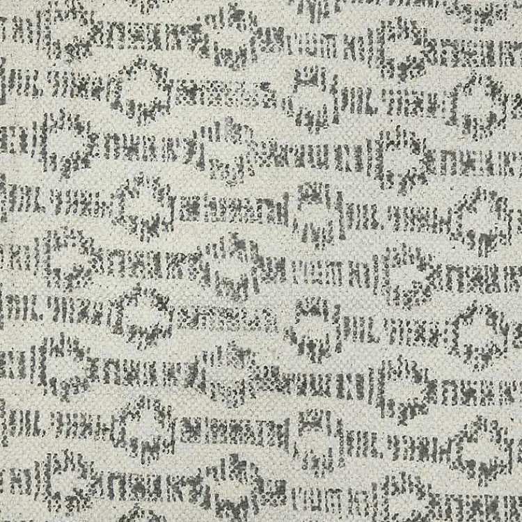 Kirklands Home Gray Geo Stripes Tassel Fringe Area Rug, 5x7 Hot