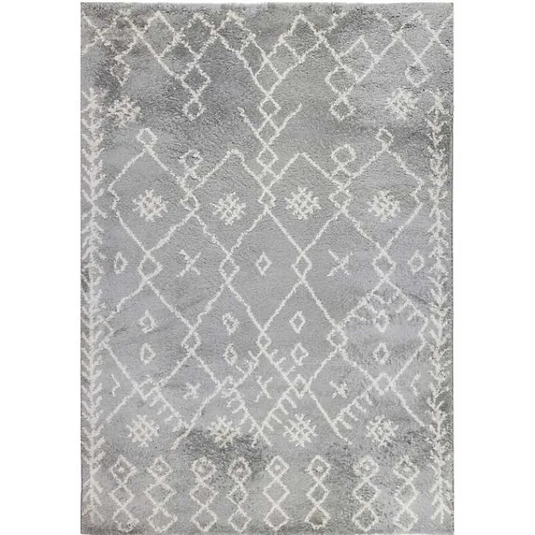 Kirklands Home Geometric Area Rug, 5x8 Gray Online