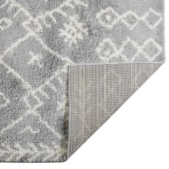 Kirklands Home Geometric Area Rug, 5x8 Gray Online